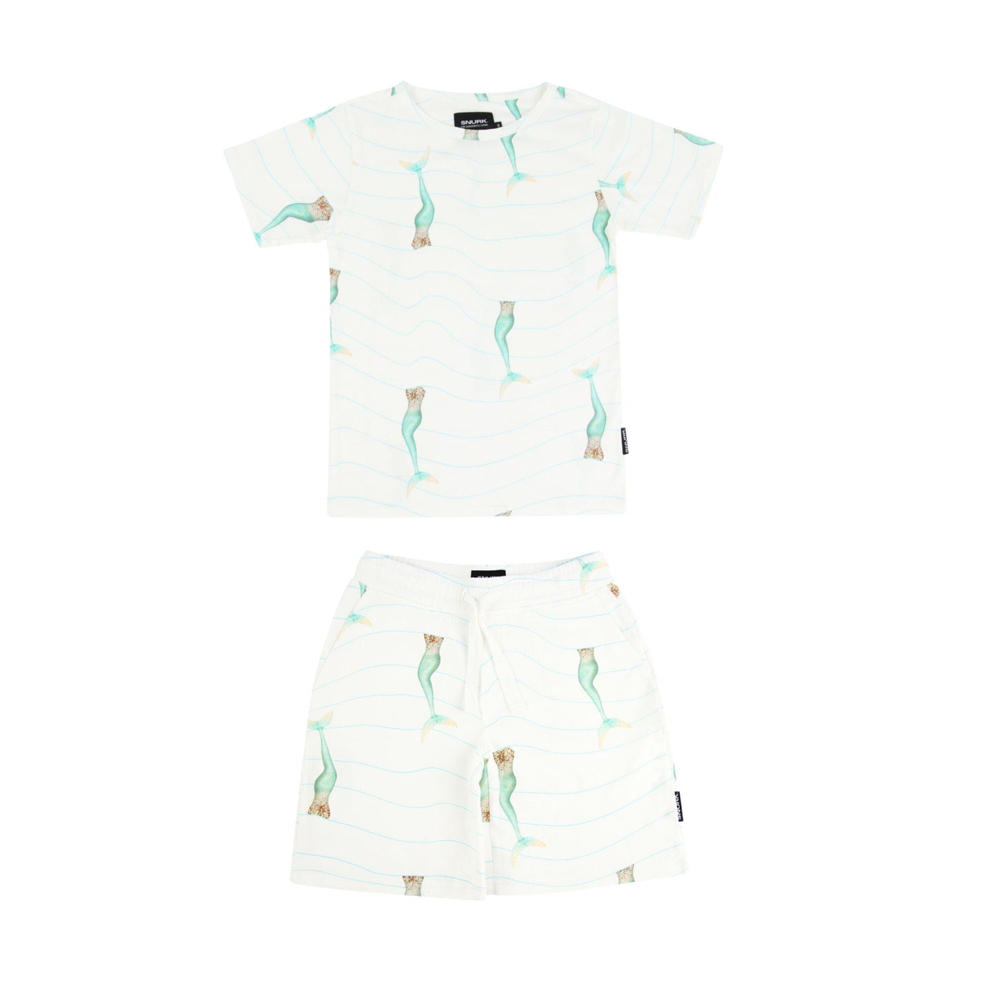 Mermaid T-shirt en Korte broek set Kinderen - SNURK