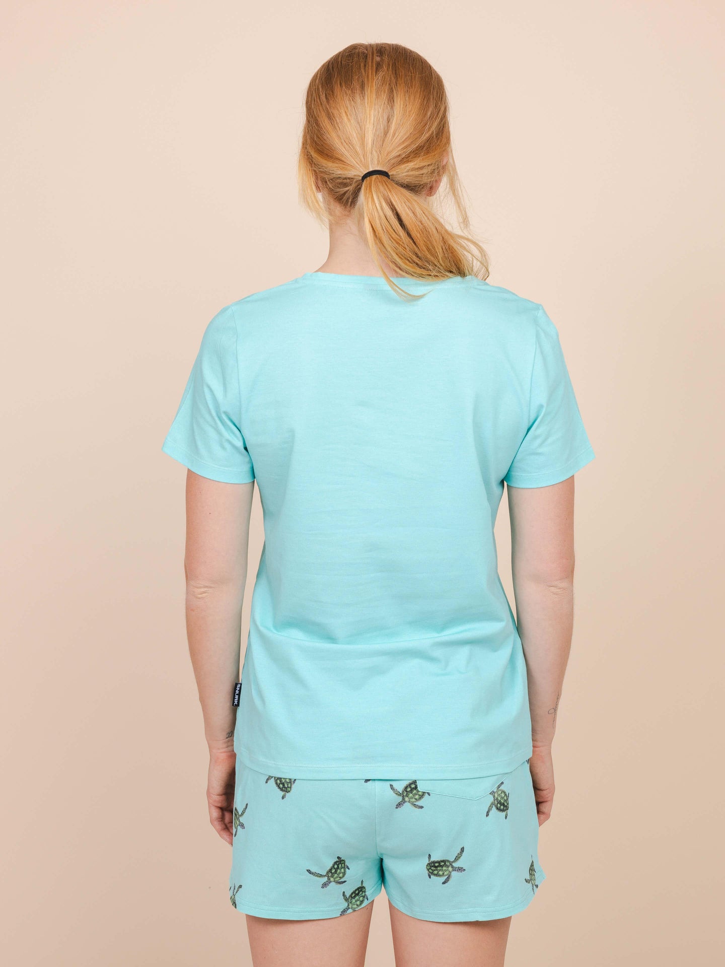 Mint V-neck T-shirt Dames - SNURK