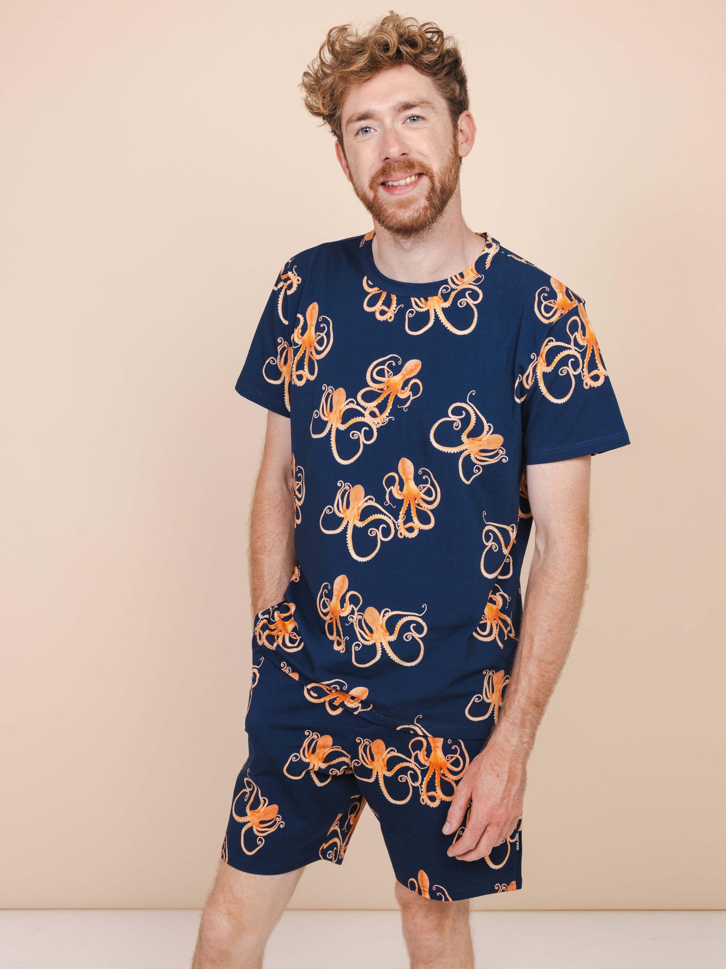 Octopus T-shirt en Korte Broek set Heren - SNURK