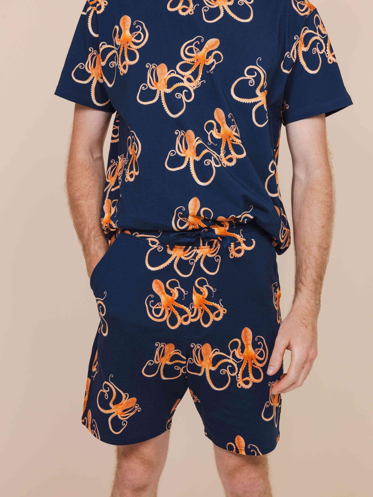 Octopus T-shirt en Korte Broek set Heren - SNURK