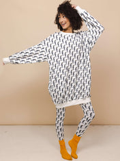Penguin Sweater dress and Legging set Women