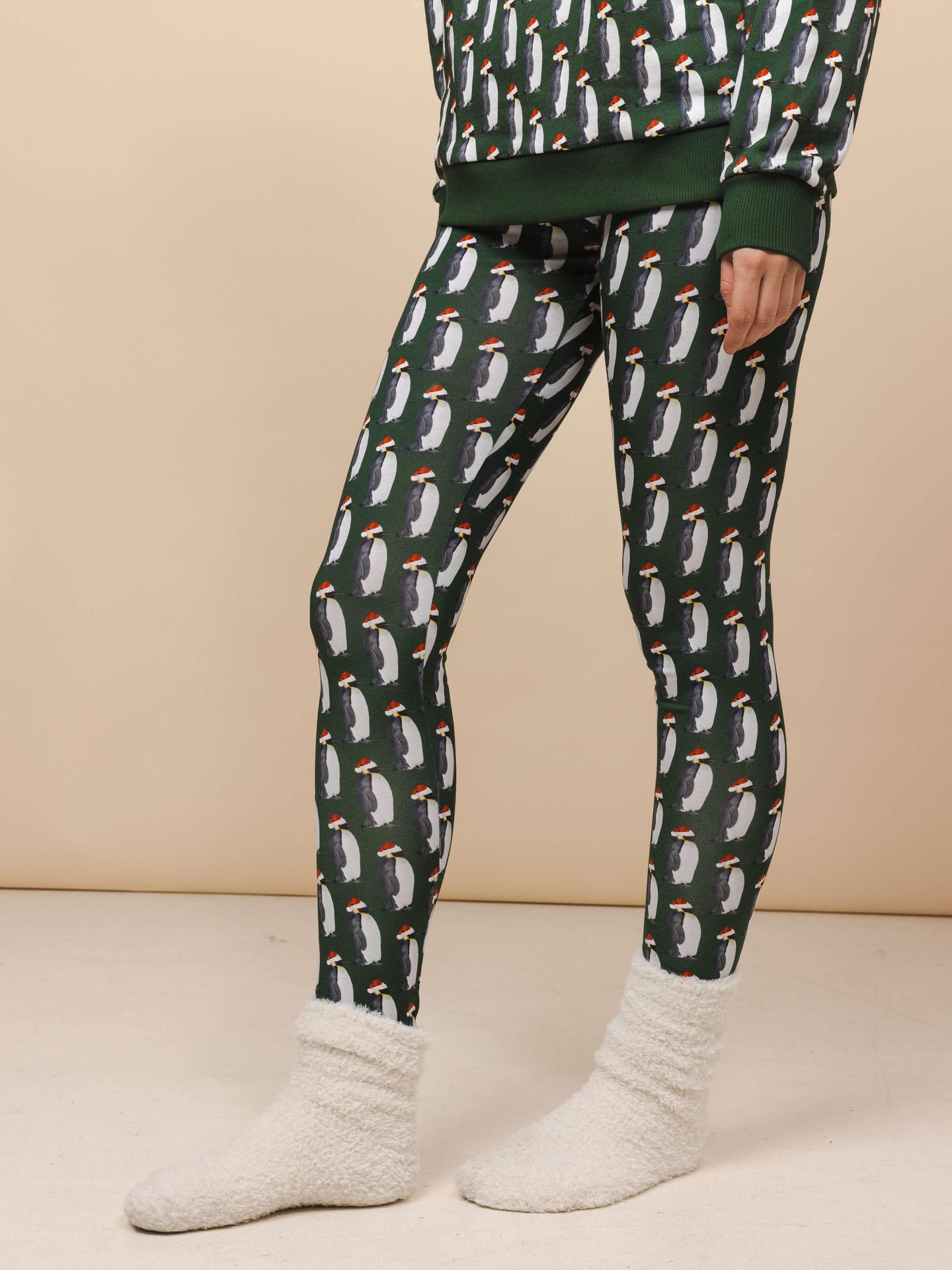 Penguin Xmas Legging Dames - SNURK