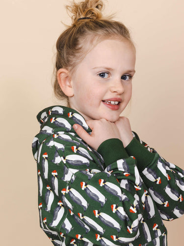 Penguin Xmas Oversized Hoodie Kids