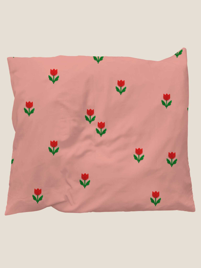 Tulips in Bead kussensloop