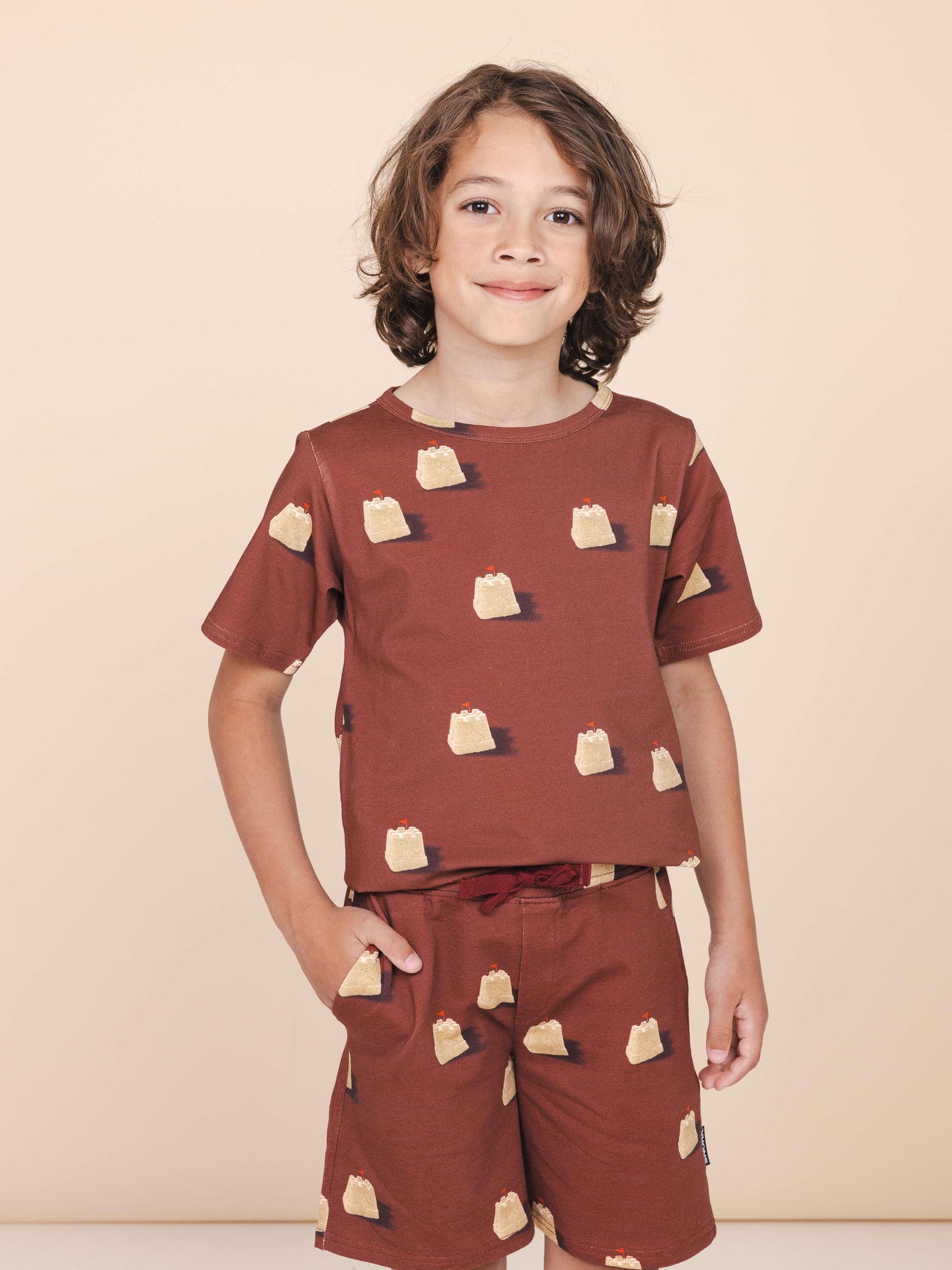 Sandy Castles T-shirt en Korte broek set Kinderen - SNURK