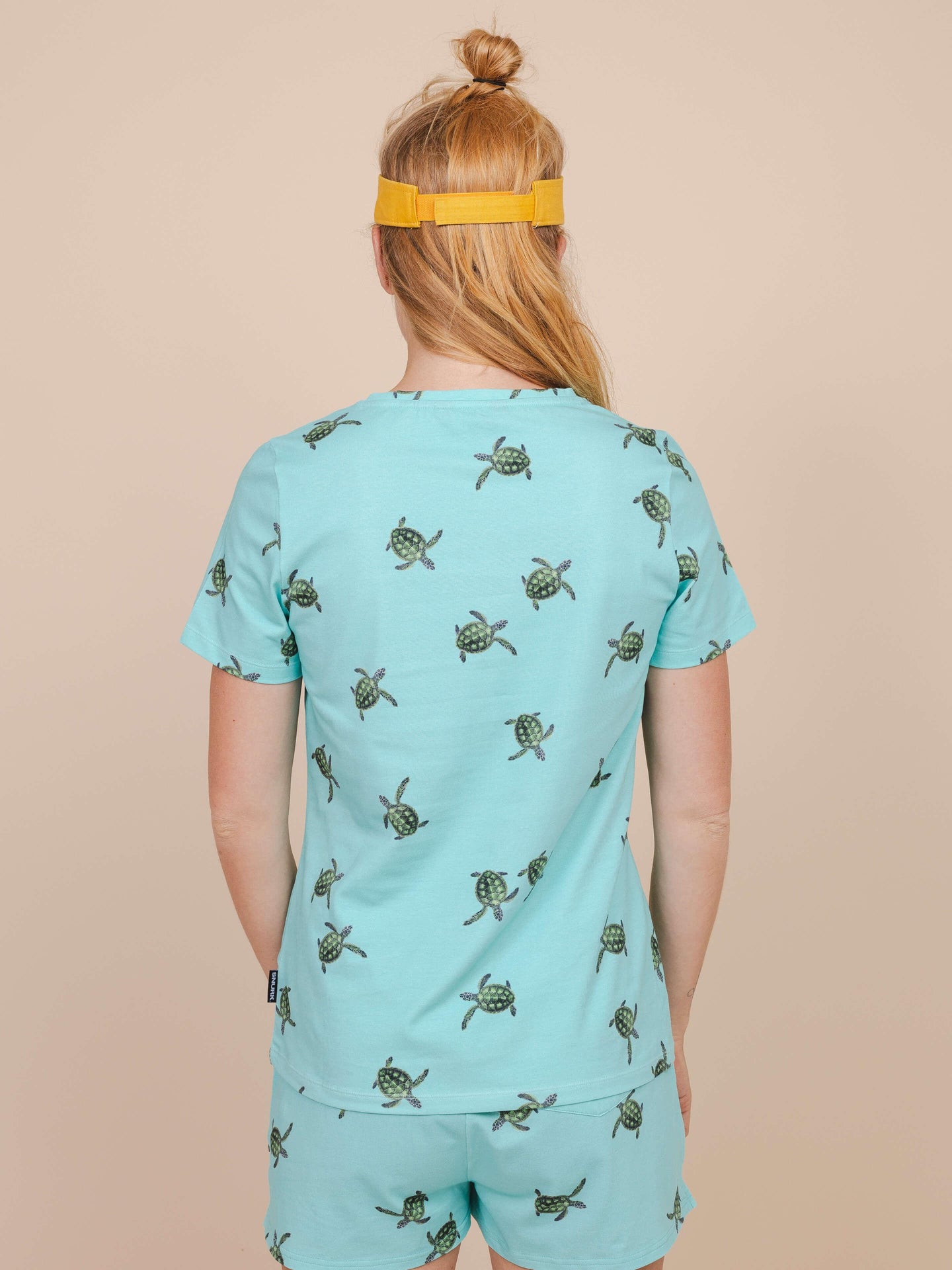 Sea Turtles V-neck T-shirt en Korte Broek set Dames - SNURK