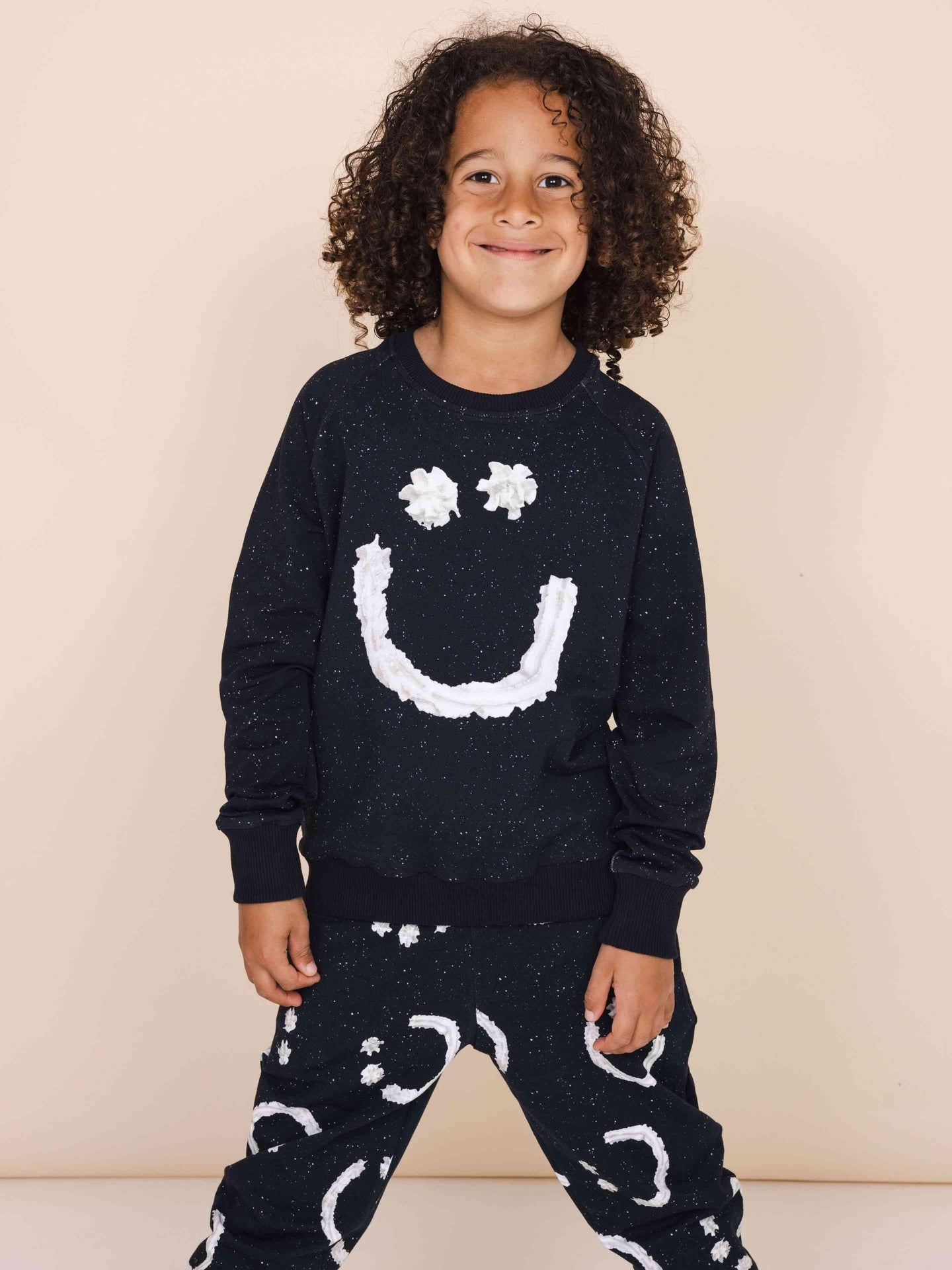Smiles Black Sweater Kinderen - SNURK