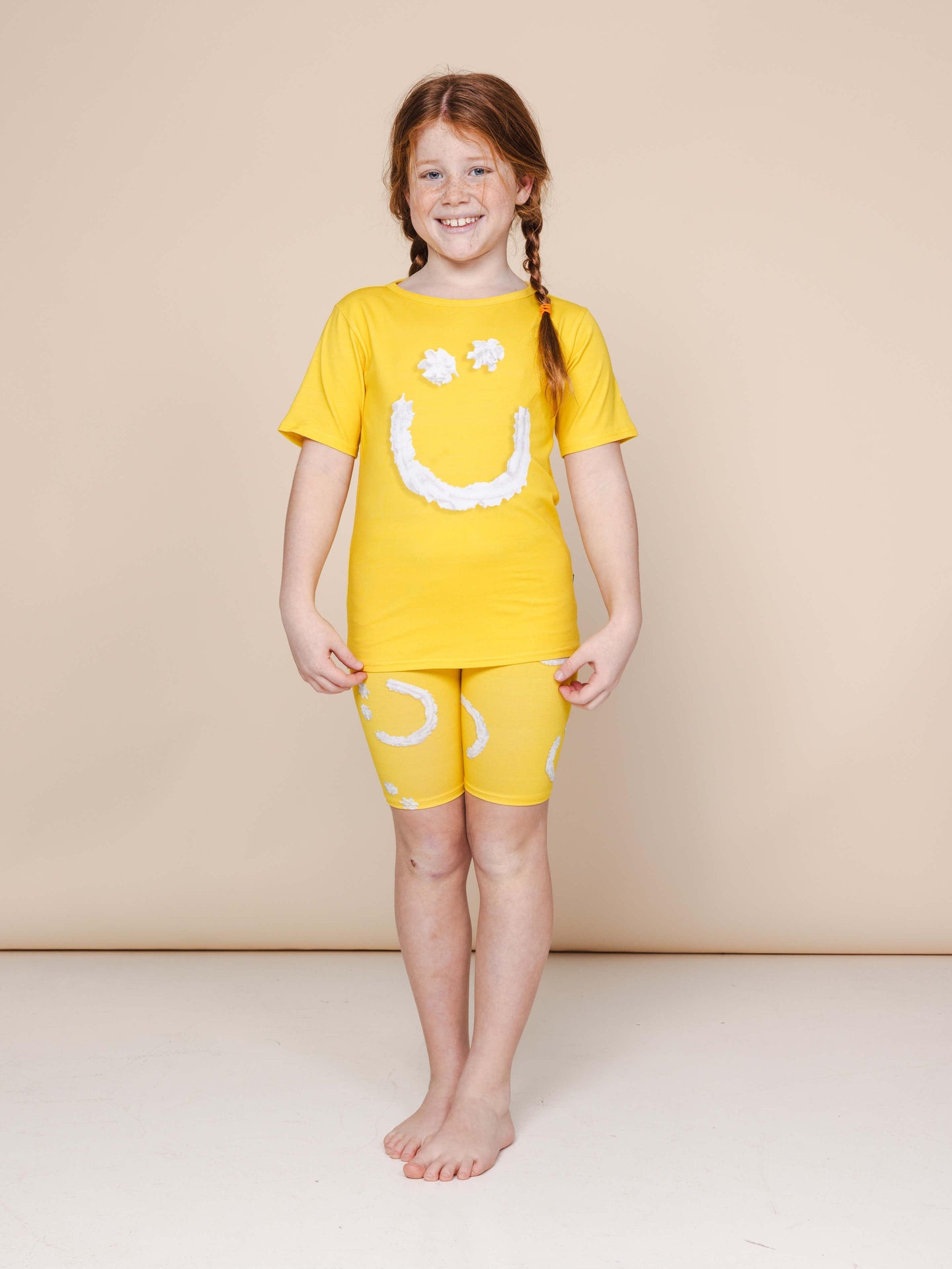 Smiles Yellow Bikershorts Kinderen - SNURK
