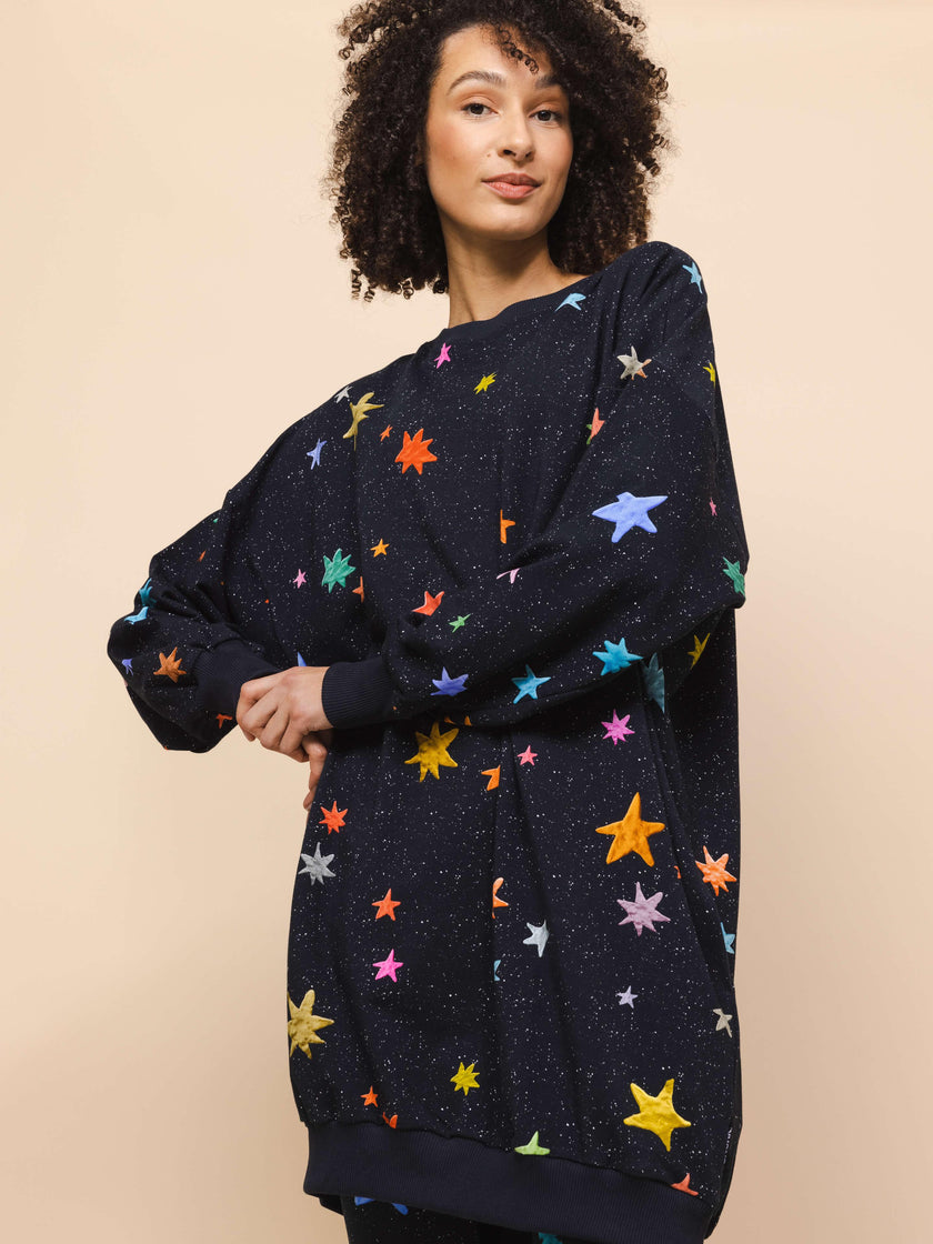 Starry Night Sweater dress Women