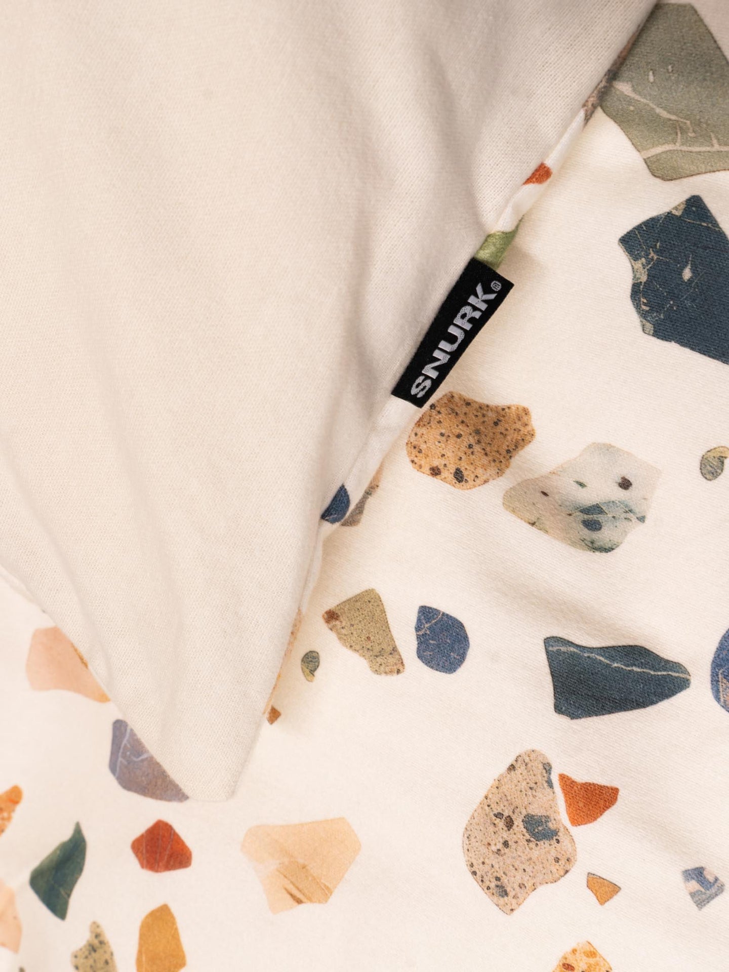 Terrazzo duvet cover set flannel