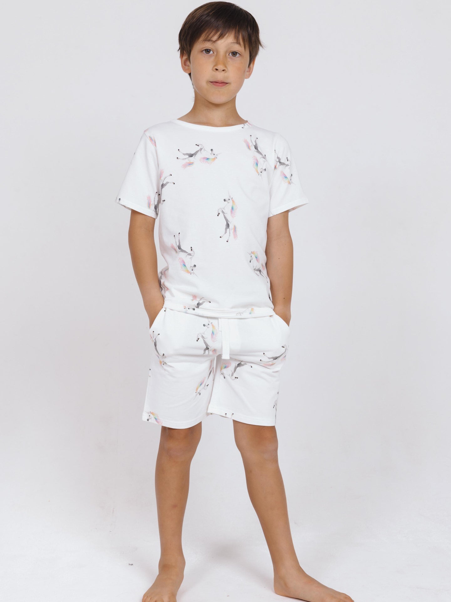 Unicorn T-shirt en Korte broek set Kinderen - SNURK