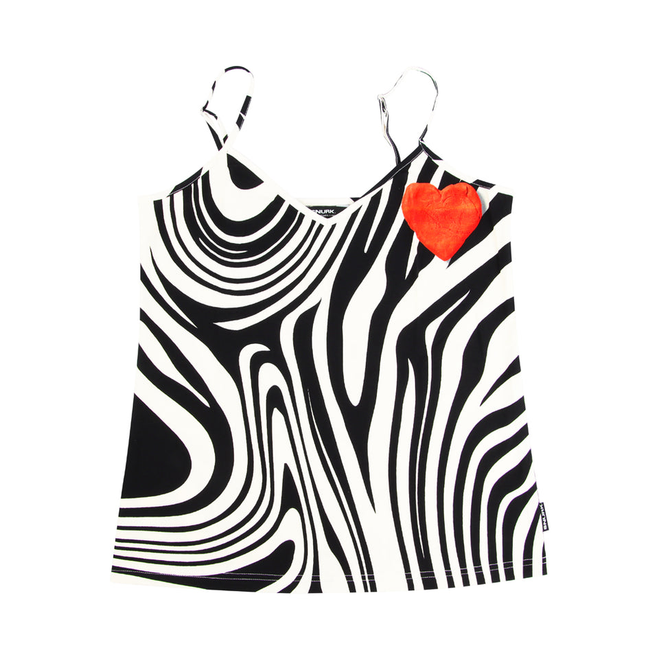 Zebra Love Strap top Women